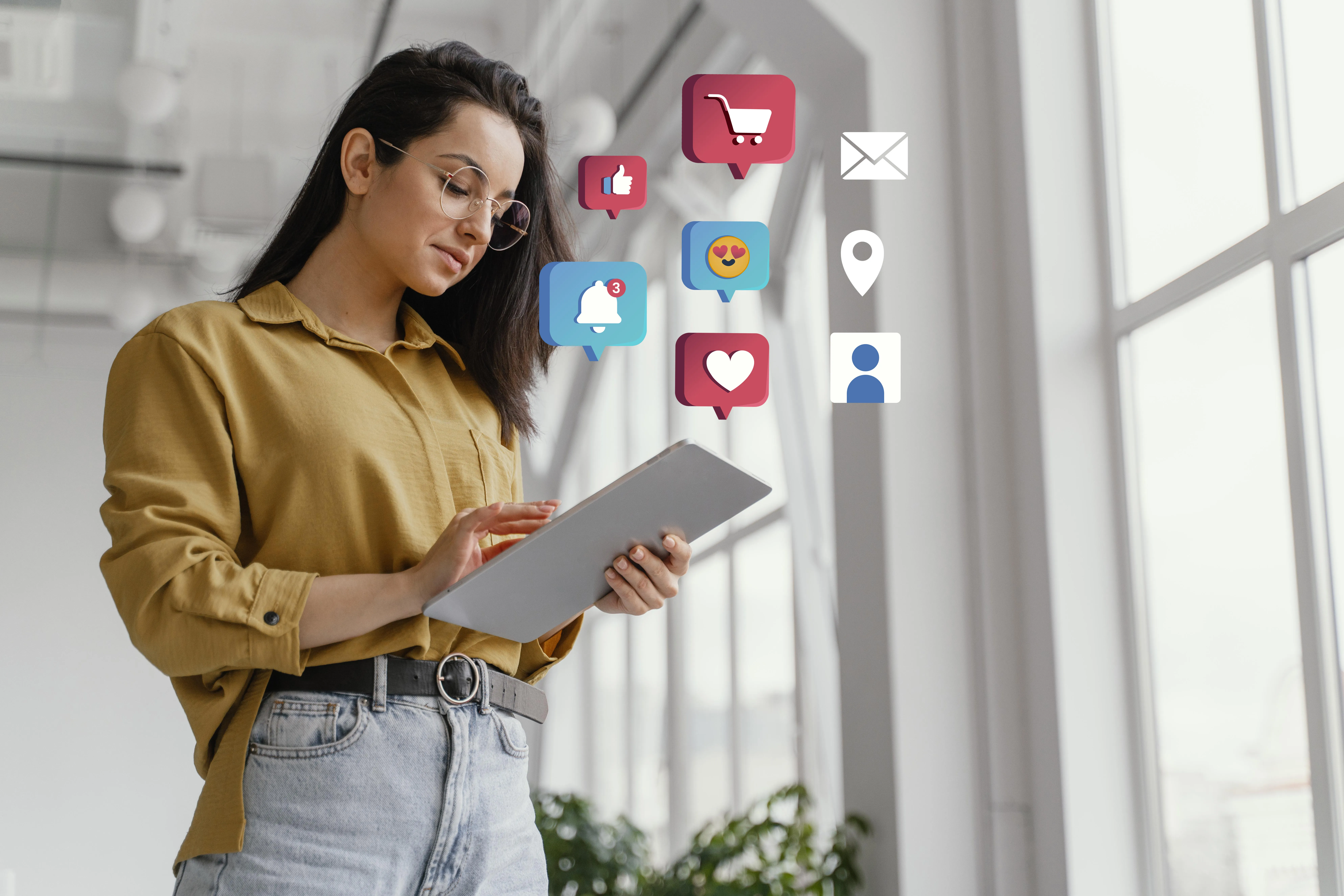 Illustration of a mobile app interface